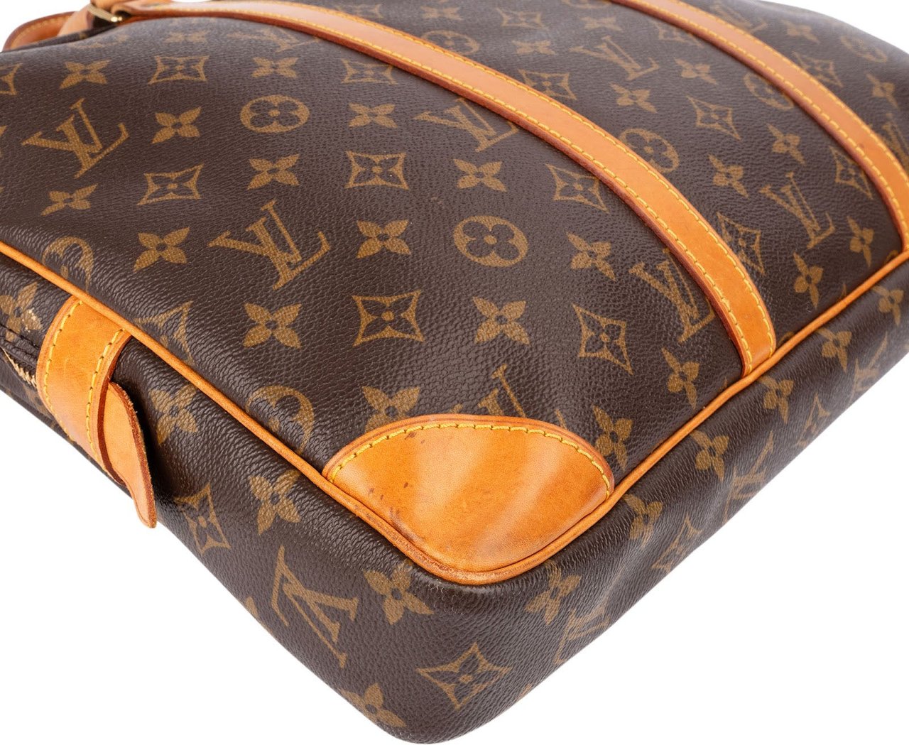 Louis Vuitton Monogram Canvas Porte-Documents Voyage Handbag Bruin