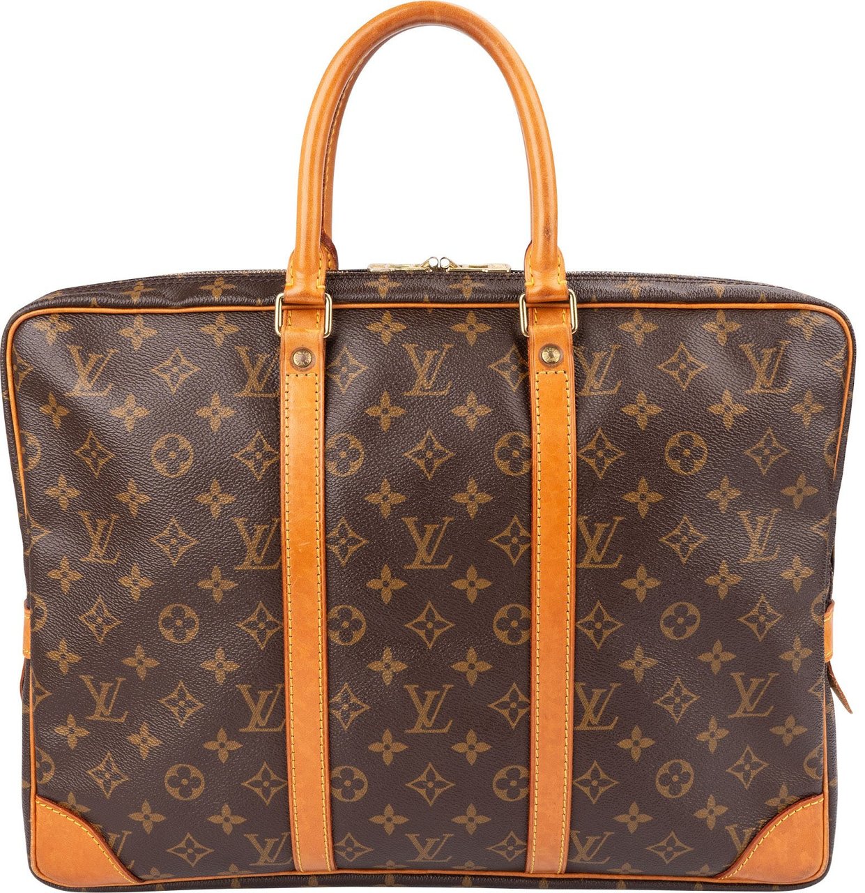 Louis Vuitton Monogram Canvas Porte-Documents Voyage Handbag Bruin