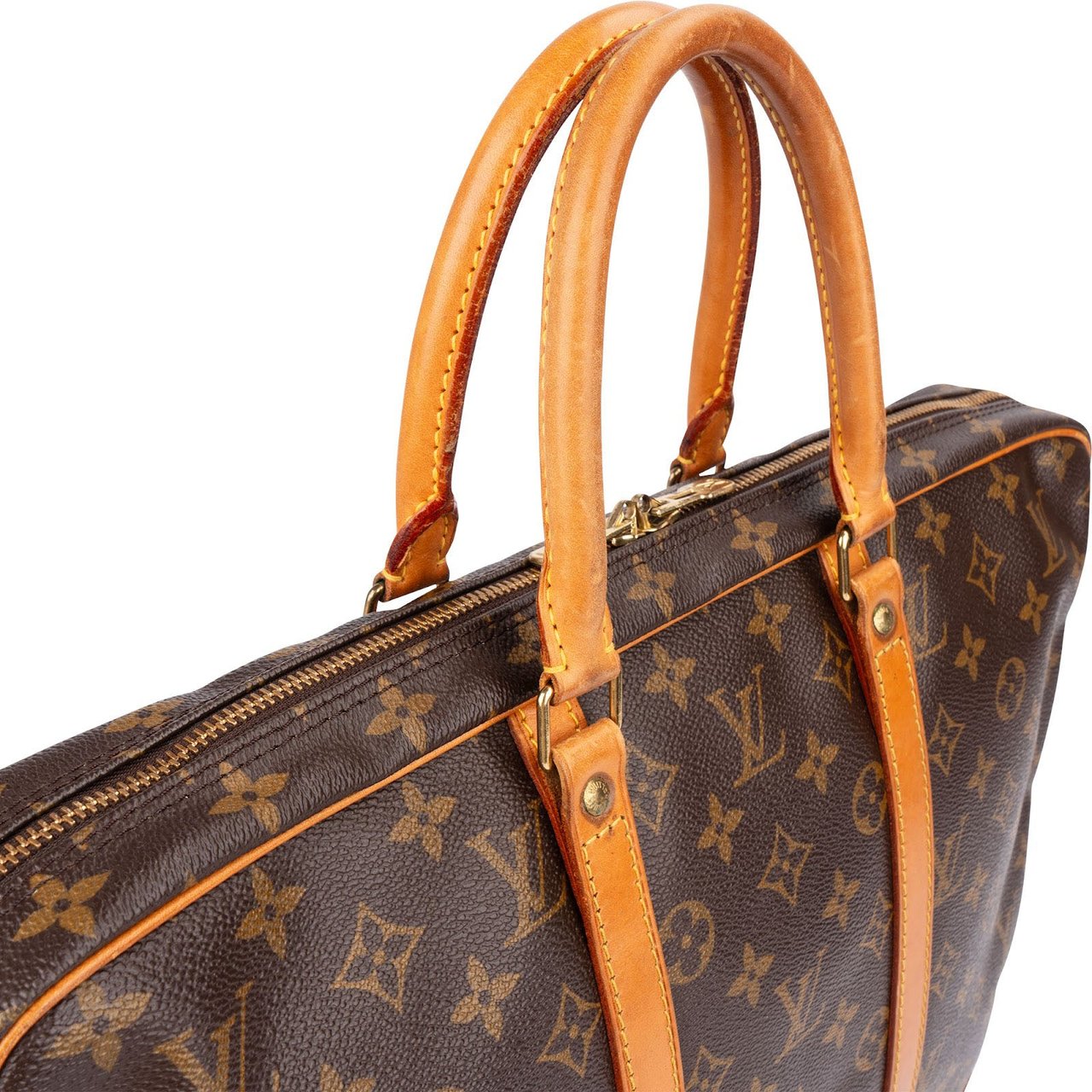 Louis Vuitton Monogram Canvas Porte-Documents Voyage Handbag Bruin