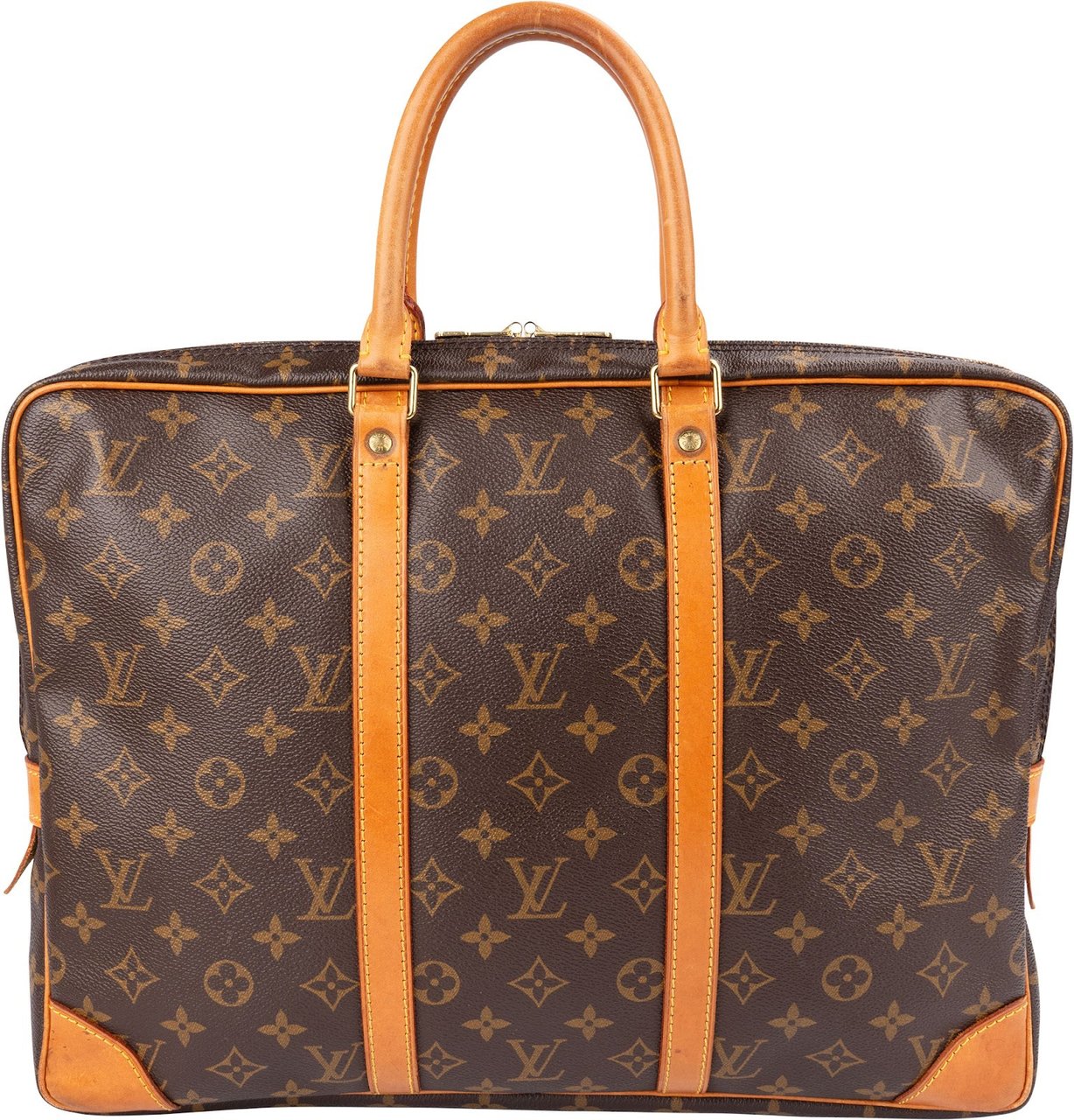 Louis Vuitton Monogram Canvas Porte-Documents Voyage Handbag Bruin
