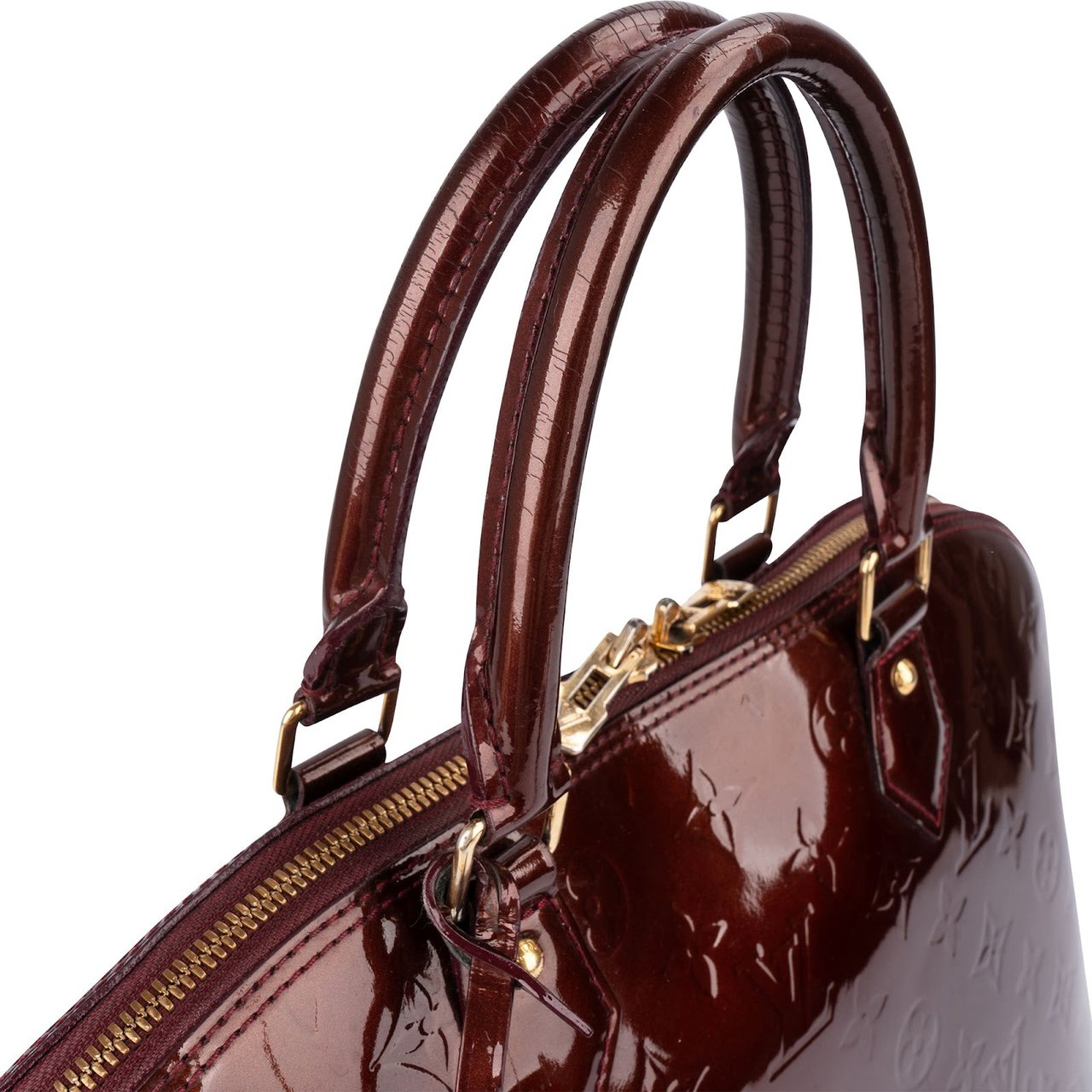 Louis Vuitton Monogram Vernis Alma GM Handbag Rood