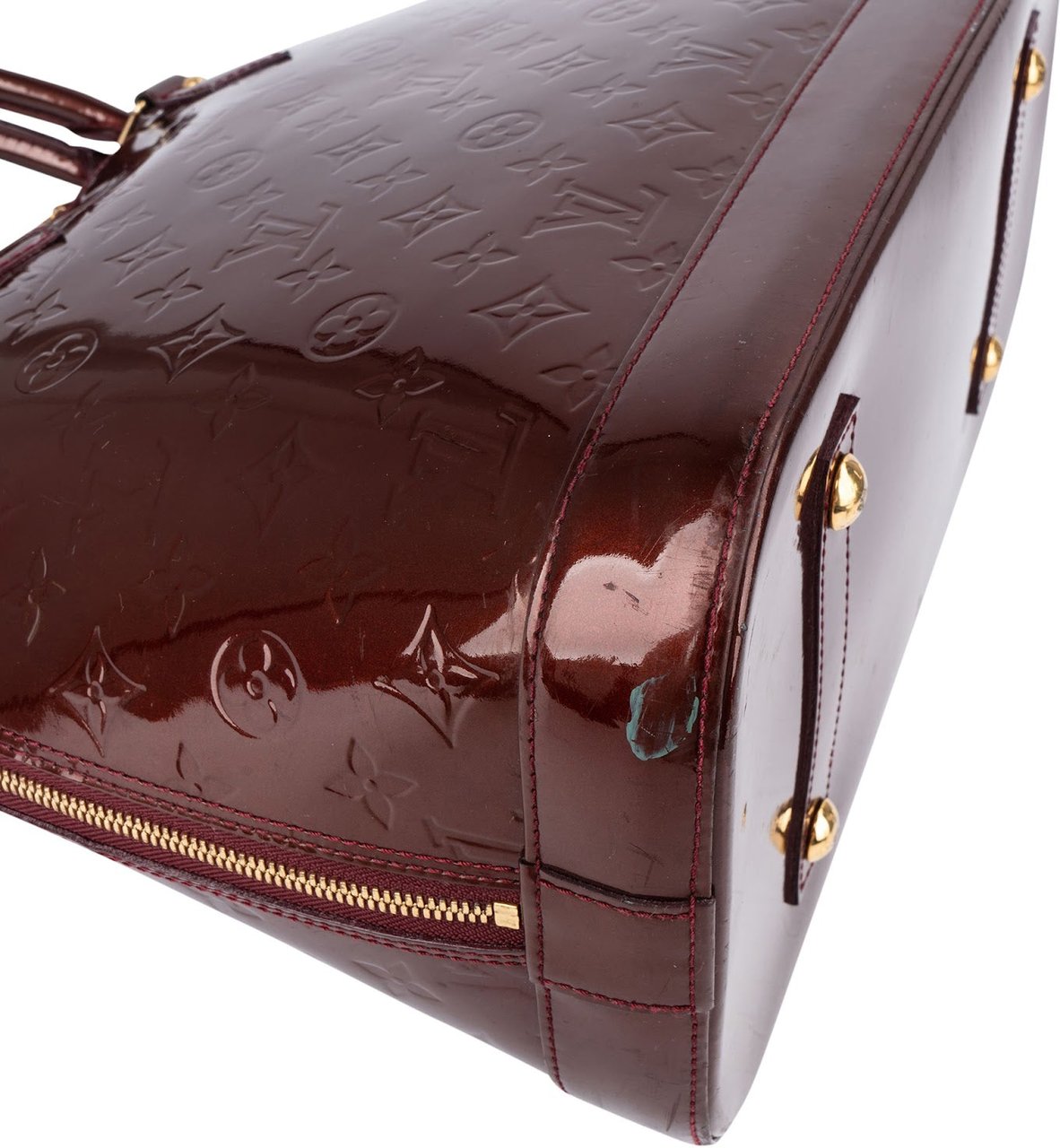Louis Vuitton Monogram Vernis Alma GM Handbag Rood