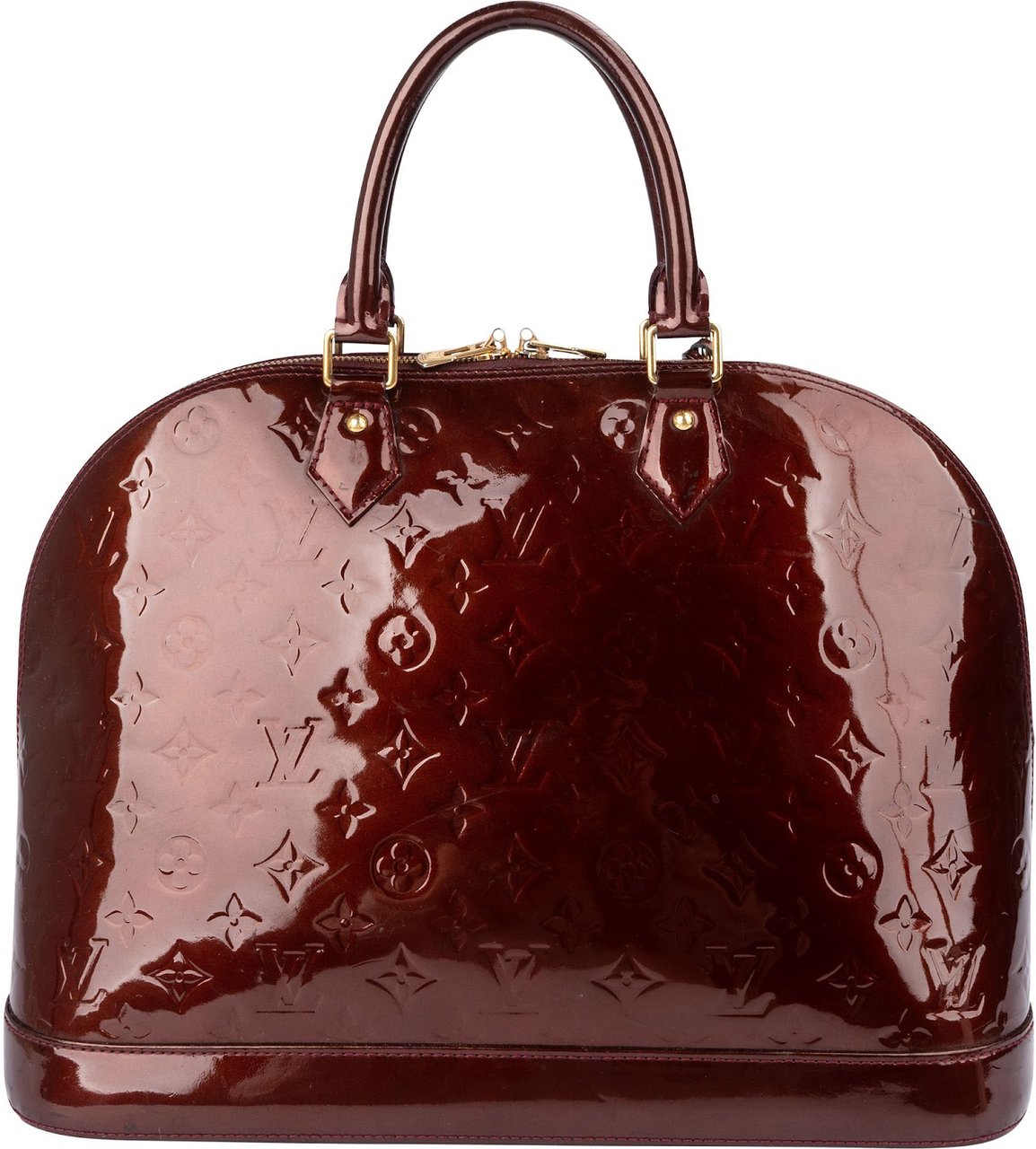 Louis Vuitton Monogram Vernis Alma GM Handbag Rood