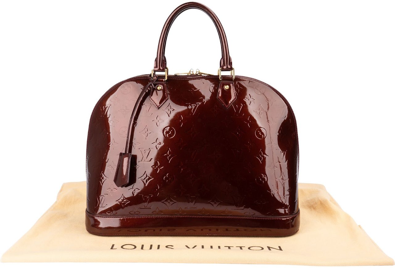 Louis Vuitton Monogram Vernis Alma GM Handbag Rood