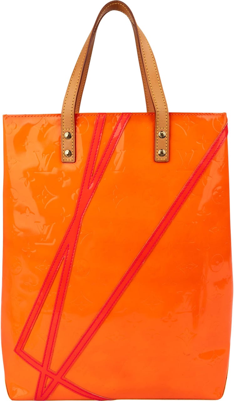 Louis Vuitton x Robert Wilson Monogram Vernis Leather Reade GM Handbag Divers