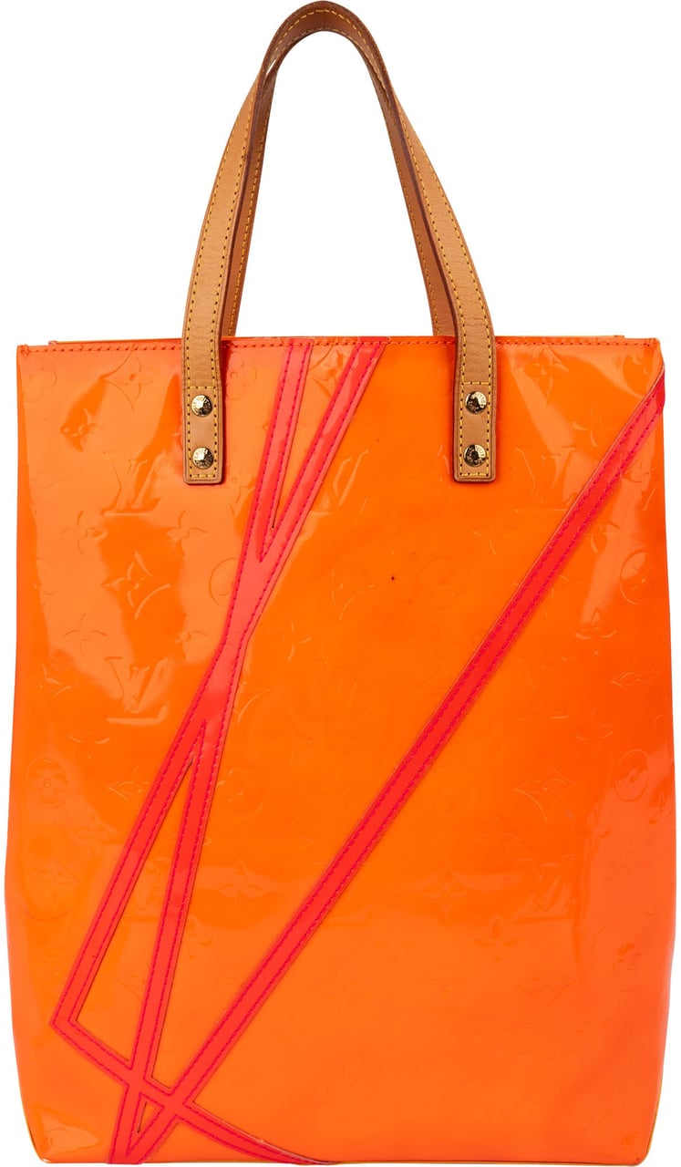 Louis Vuitton x Robert Wilson Monogram Vernis Leather Reade GM Handbag Divers