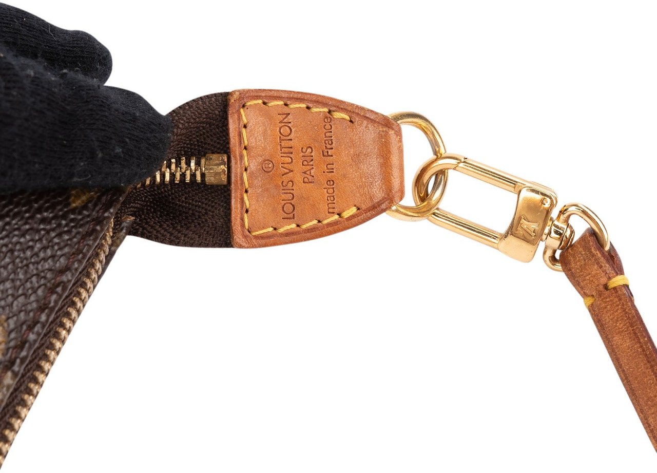 Louis Vuitton Monogram Canvas Pochette Accessoires Handbag Bruin