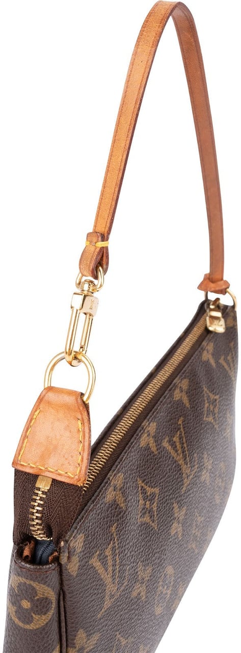 Louis Vuitton Monogram Canvas Pochette Accessoires Handbag Bruin
