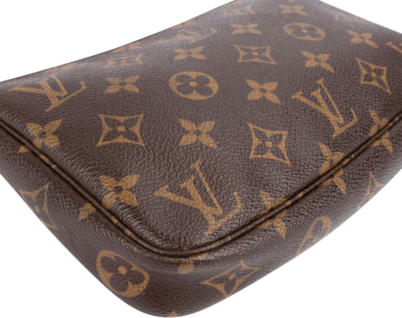 Louis Vuitton Monogram Canvas Pochette Accessoires Handbag Bruin