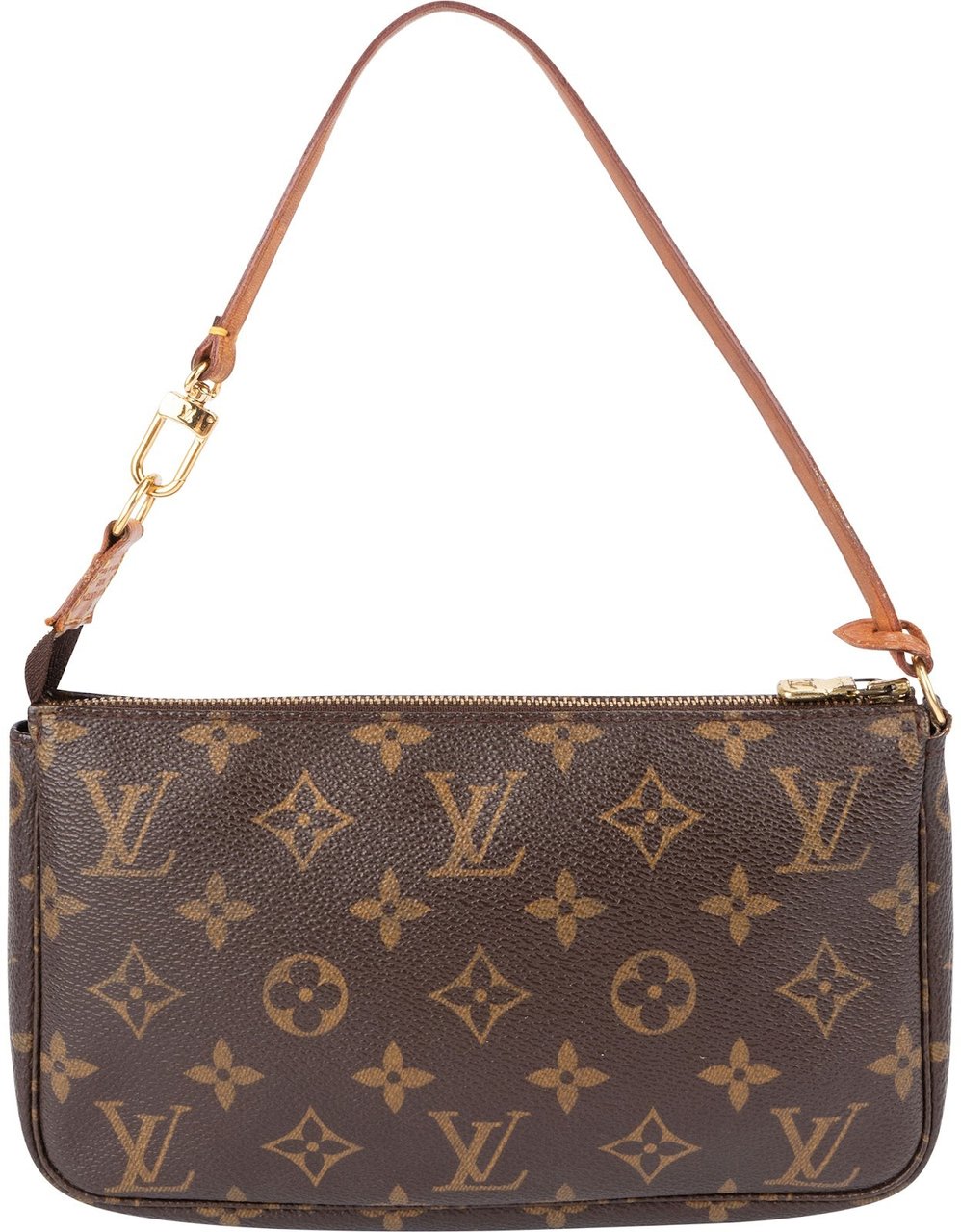 Louis Vuitton Monogram Canvas Pochette Accessoires Handbag Bruin