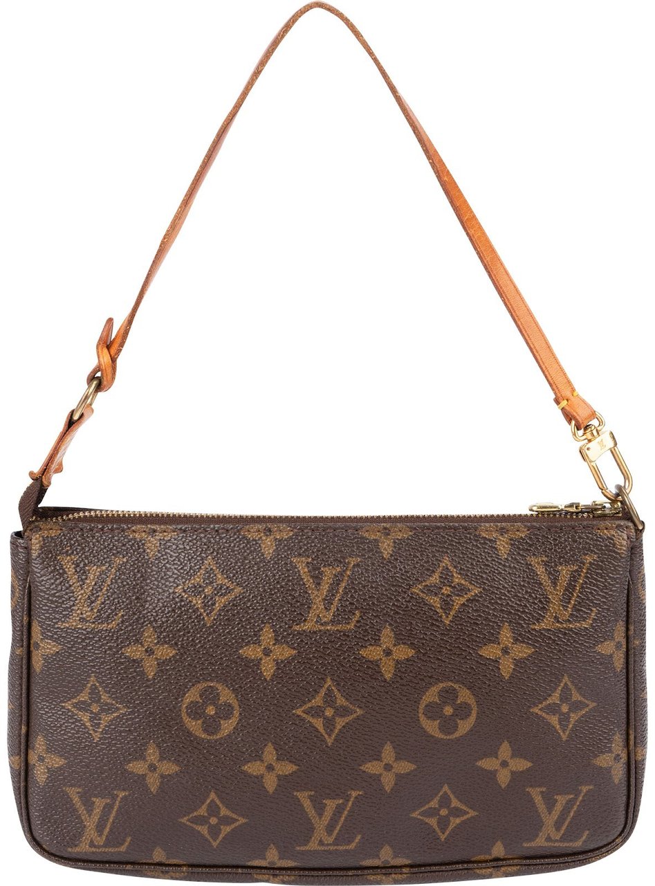 Louis Vuitton Monogram Canvas Pochette Accessoires Handbag Bruin