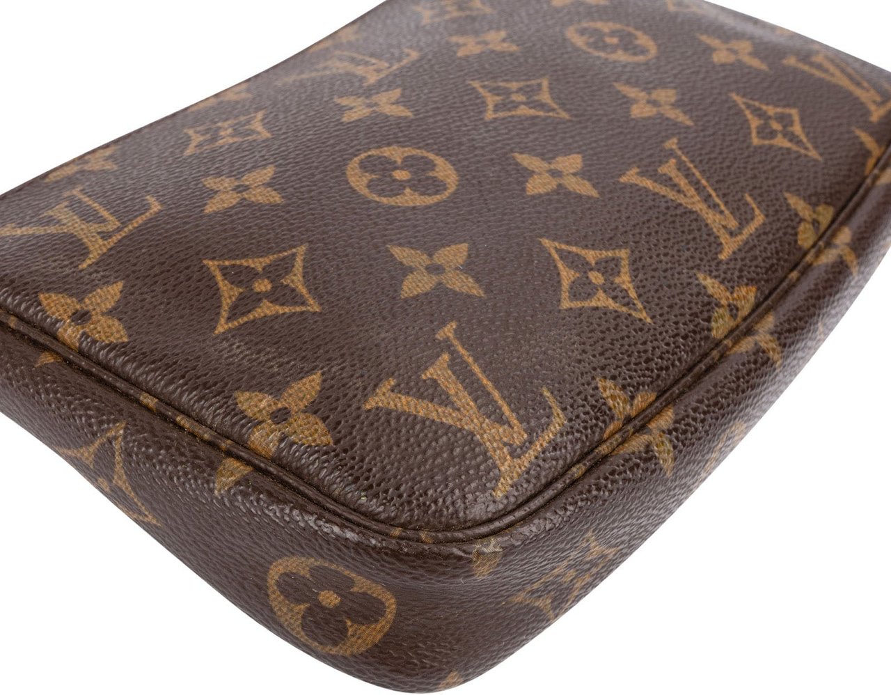 Louis Vuitton Monogram Canvas Pochette Accessoires Handbag Bruin