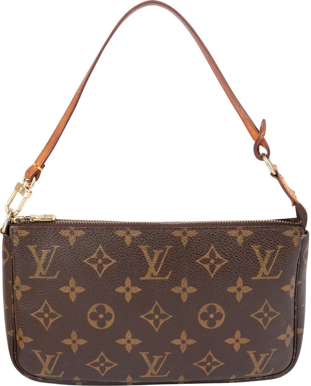 Louis Vuitton Monogram Canvas Pochette Accessoires Handbag Bruin