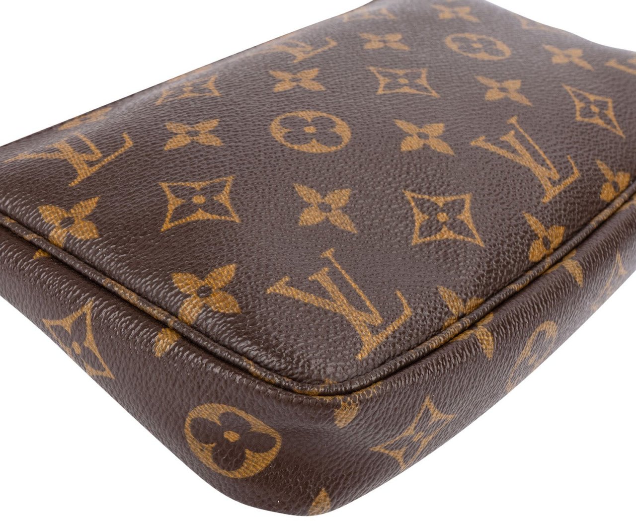 Louis Vuitton Monogram Canvas Pochette Accessoires Handbag Bruin