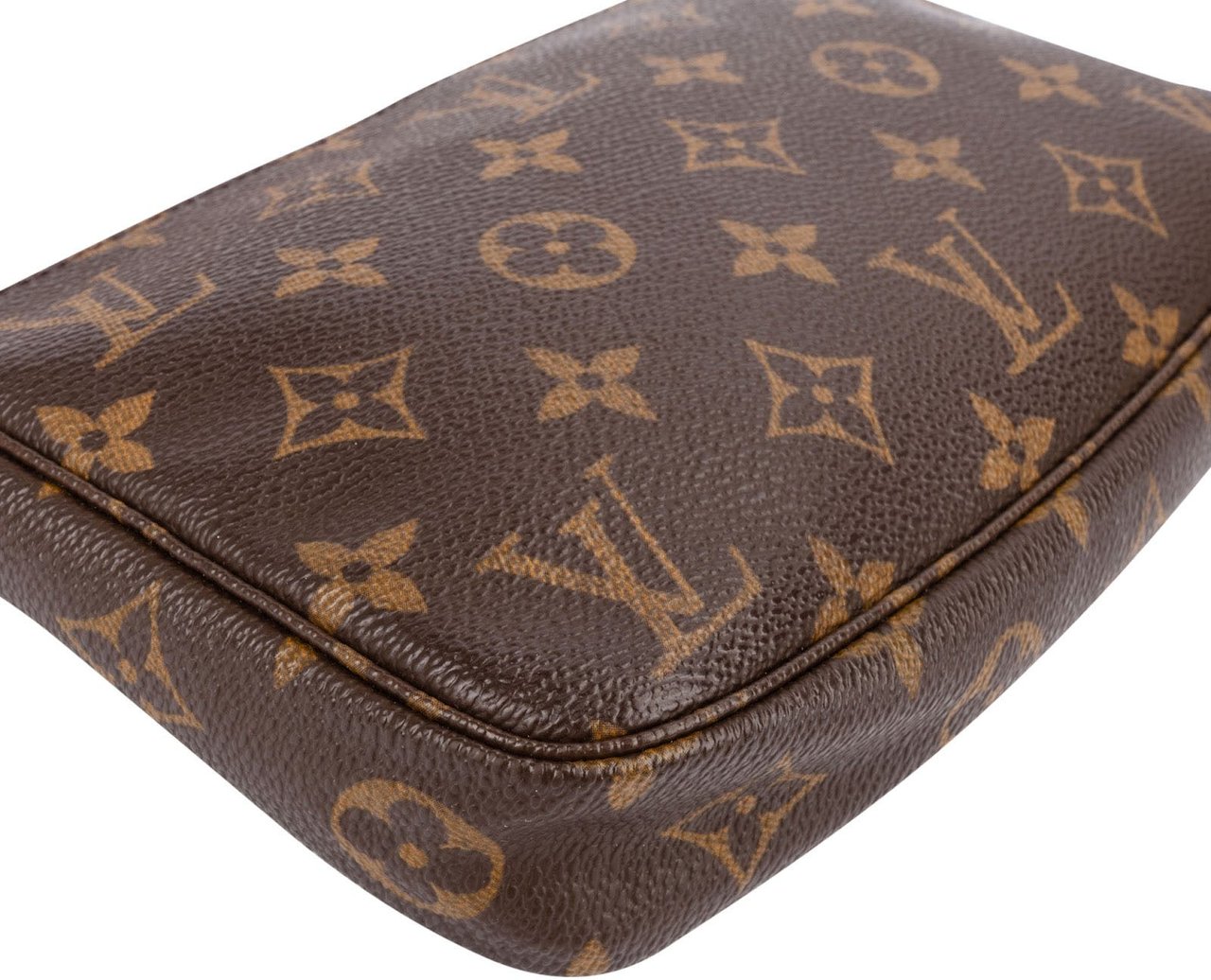 Louis Vuitton Monogram Canvas Pochette Accessoires Handbag Bruin