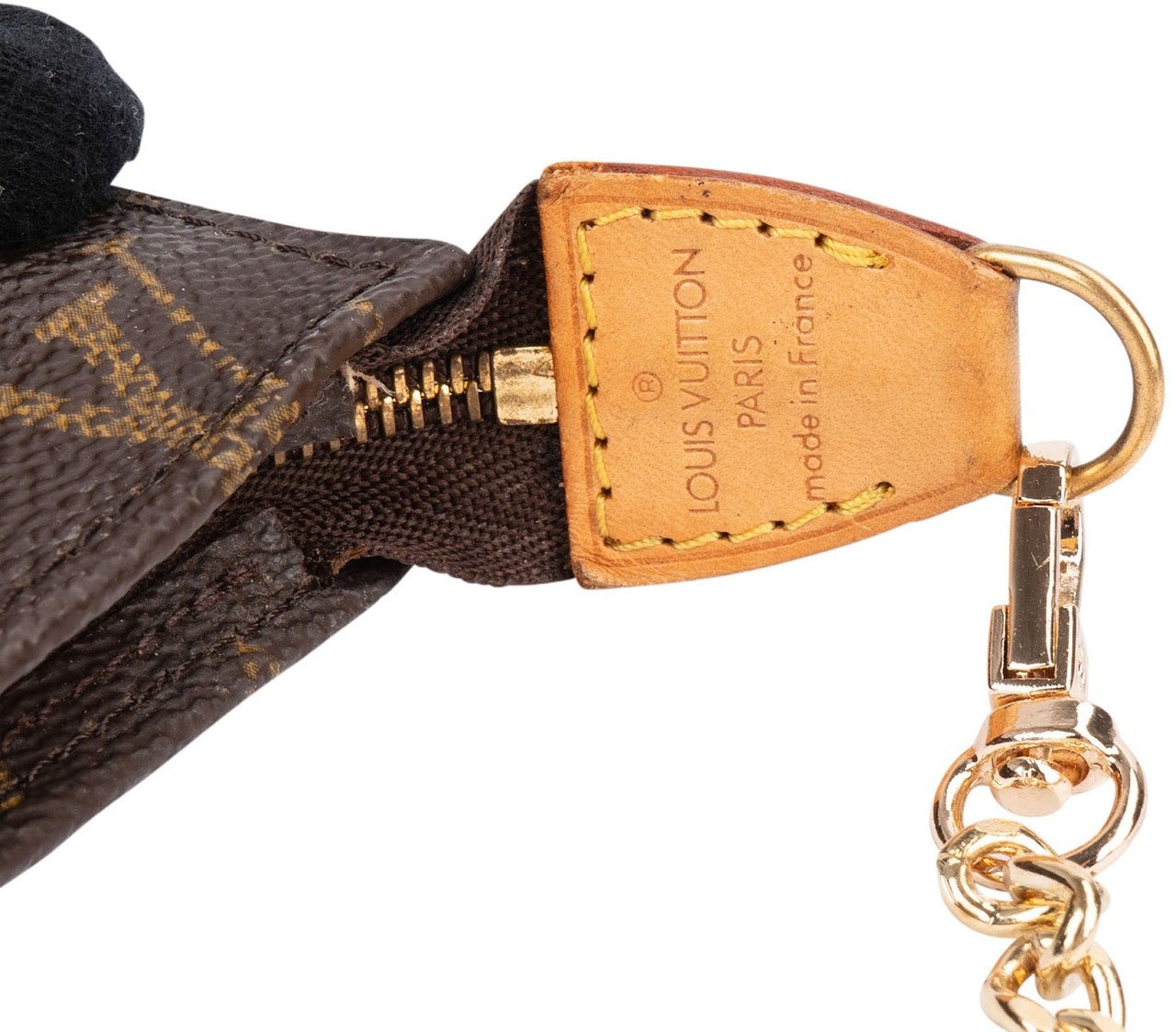 Louis Vuitton Monogram Canvas Bucket Pochette Accessoires Shoulder Bag Bruin