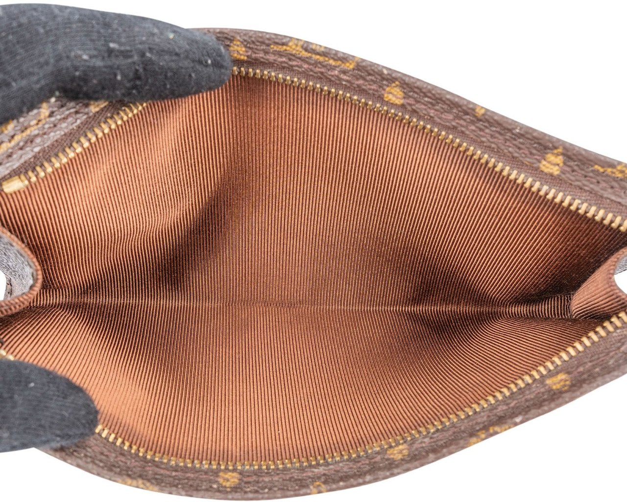 Louis Vuitton Monogram Canvas Bucket Pochette Accessoires Shoulder Bag Bruin