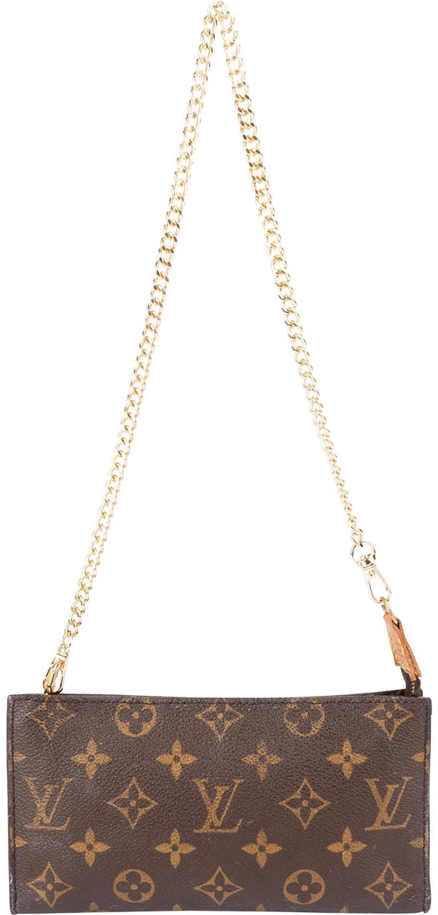 Louis Vuitton Monogram Canvas Bucket Pochette Accessoires Shoulder Bag Bruin