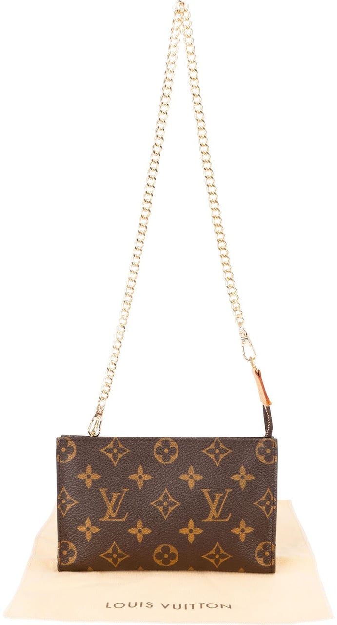 Louis Vuitton Monogram Canvas Mini Bucket Pochette Accessoires Shoulder Bag Bruin