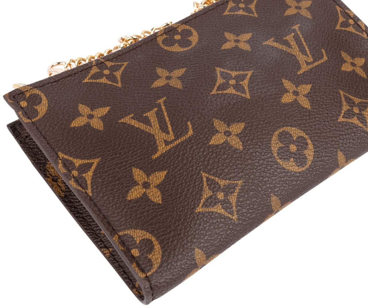 Louis Vuitton Monogram Canvas Bucket Pochette Accessoires Shoulder Bag Bruin