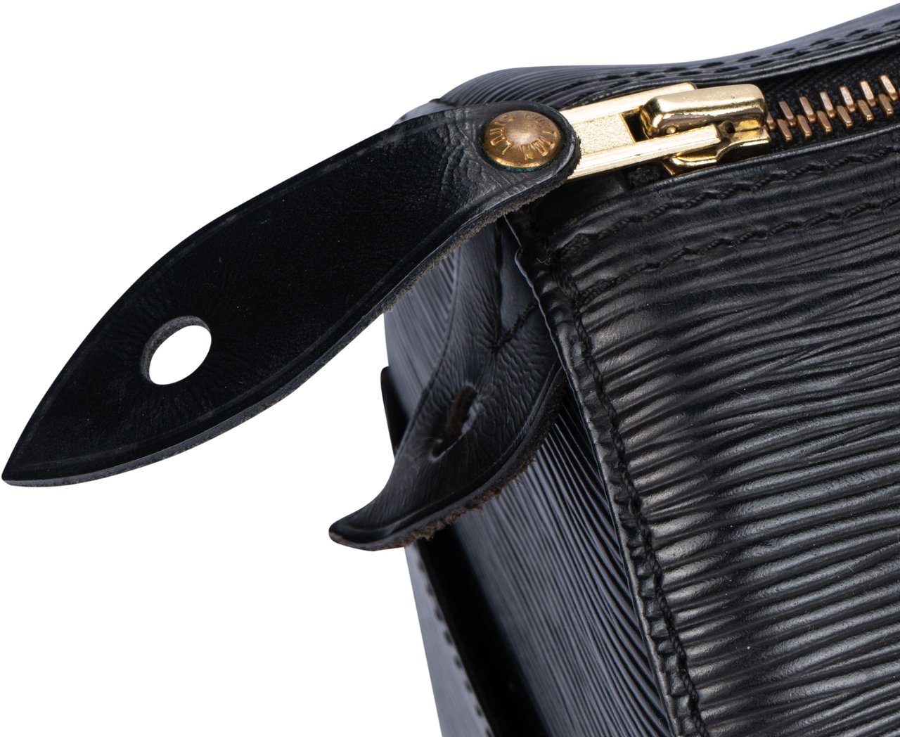 Louis Vuitton Louis Vuitton Noir Epi Leather Speedy 25 Handbag Zwart