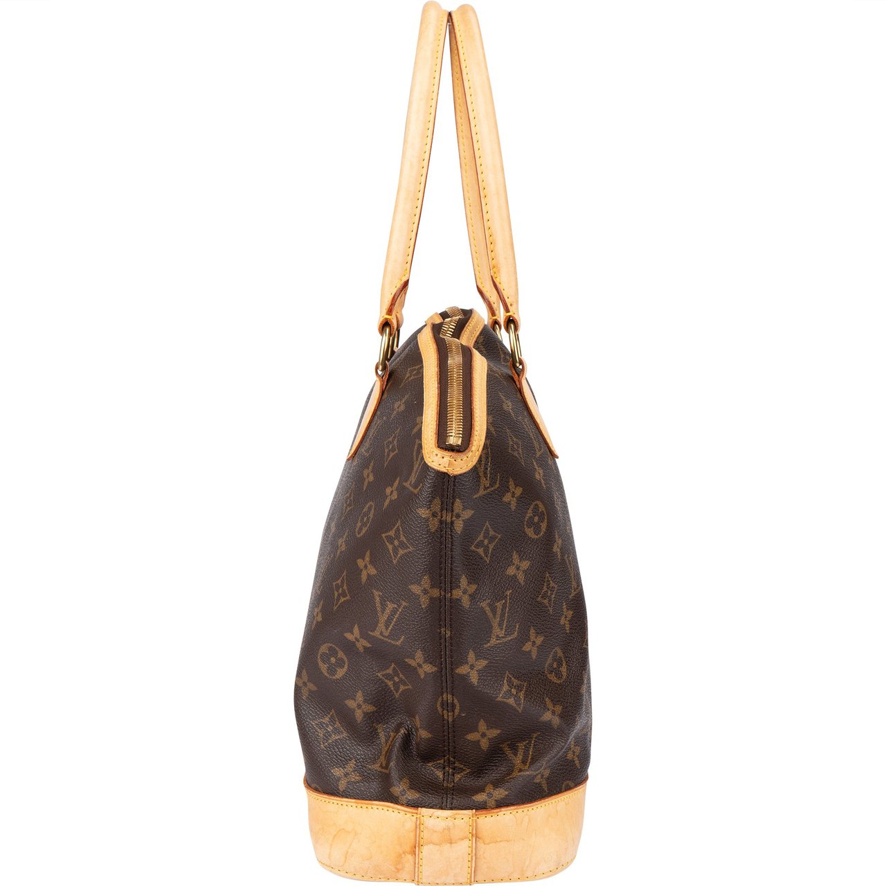 Louis Vuitton Louis Vuitton Canvas Monogram Lockit Horizontal Handbag Bruin