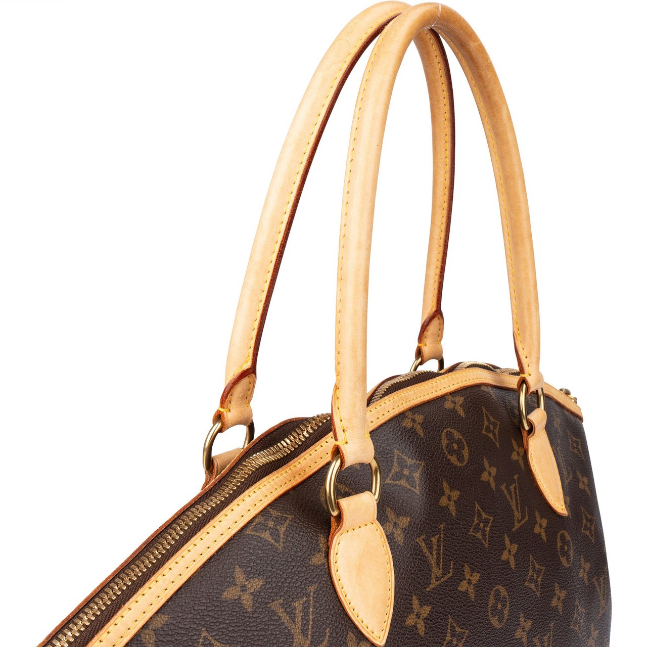 Louis Vuitton Louis Vuitton Canvas Monogram Lockit Horizontal Handbag Bruin