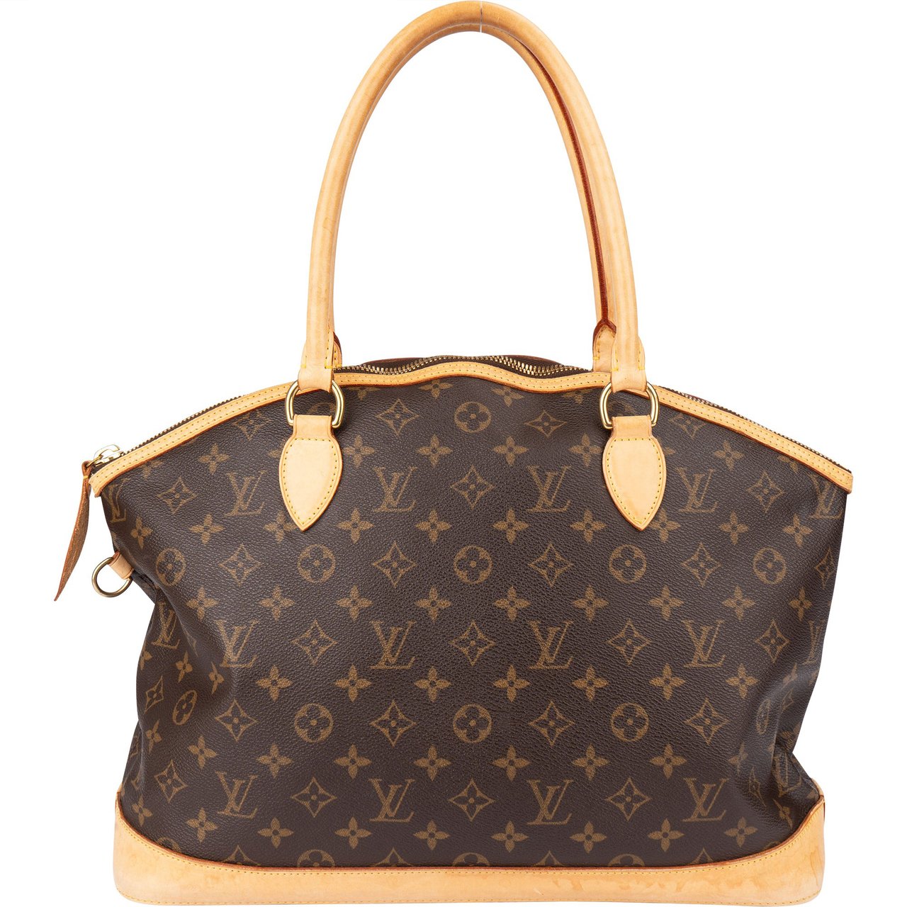 Louis Vuitton Louis Vuitton Canvas Monogram Lockit Horizontal Handbag Bruin