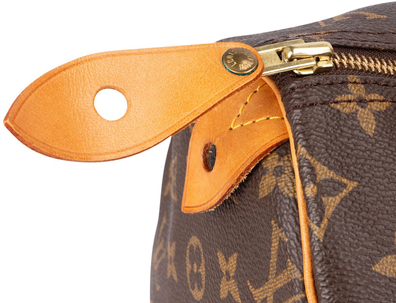 Louis Vuitton Louis Vuitton Canvas Monogram Speedy 40 Handbag Bruin