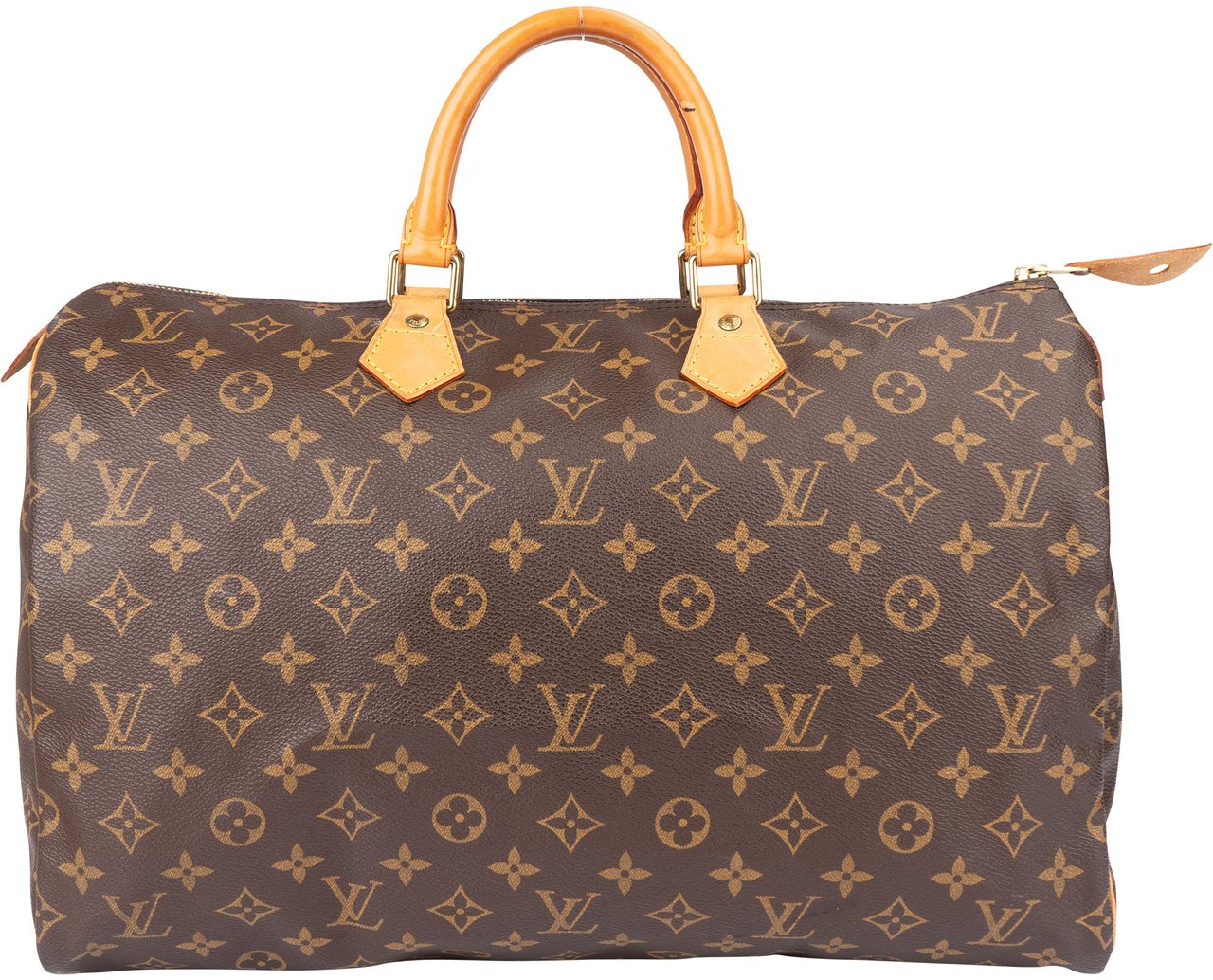 Louis Vuitton Louis Vuitton Canvas Monogram Speedy 40 Handbag Bruin