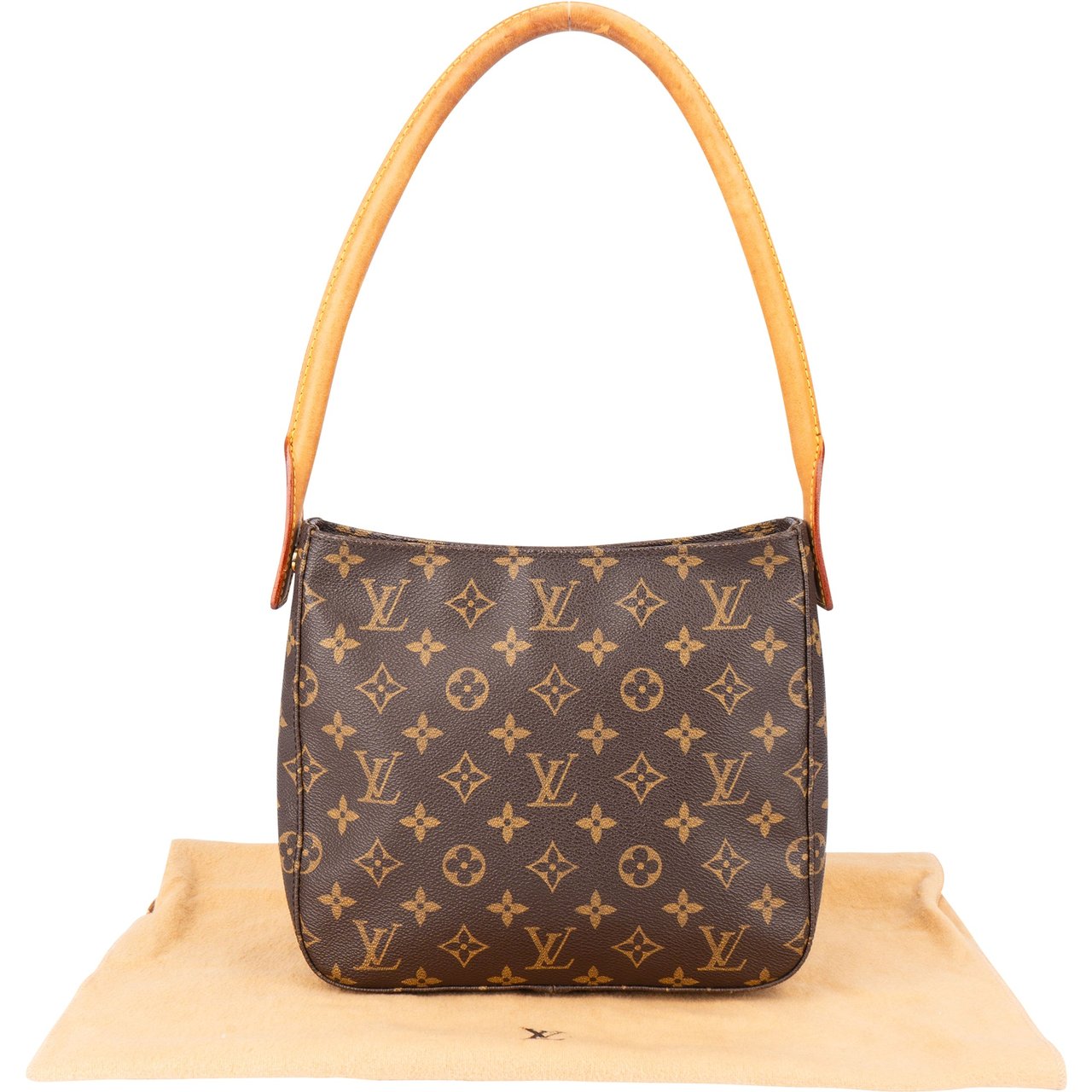 Louis Vuitton Louis Vuitton Canvas Monogram Looping MM Shoulder Bag Bruin