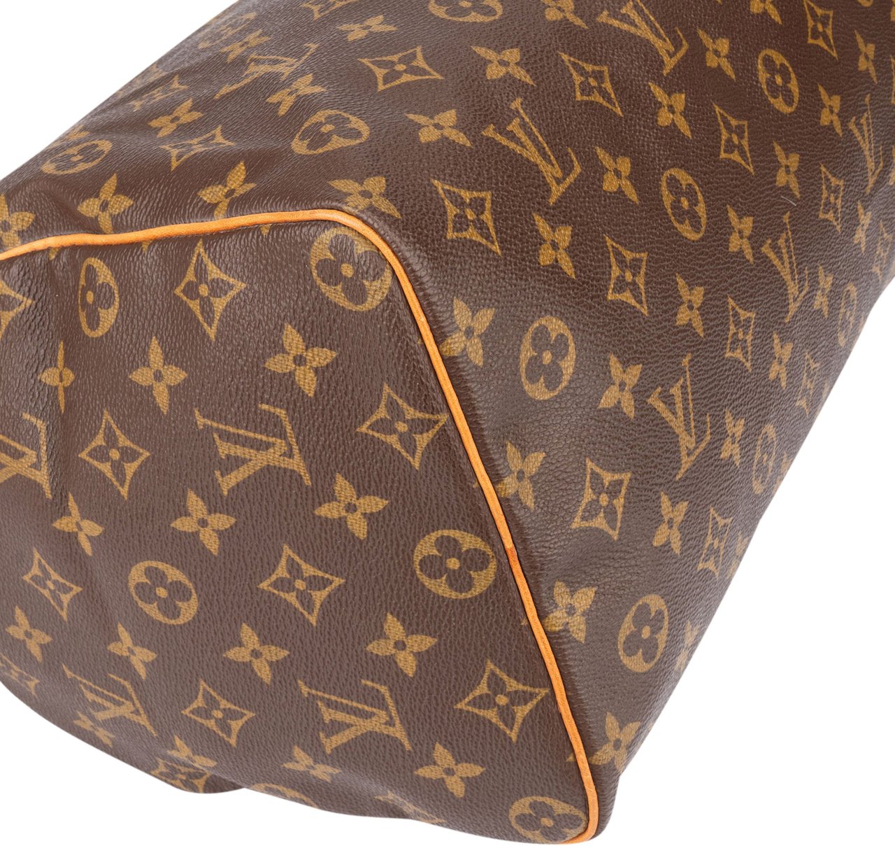 Louis Vuitton Louis Vuitton Canvas Monogram Speedy 35 Handbag Bruin
