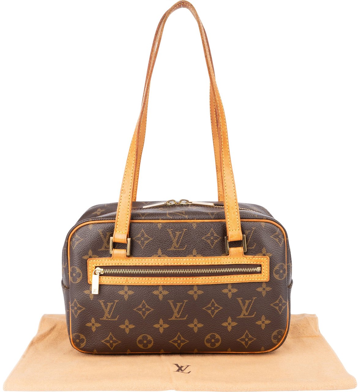 Louis Vuitton Louis Vuitton Canvas Monogram Cite MM Shoulder Bag Bruin