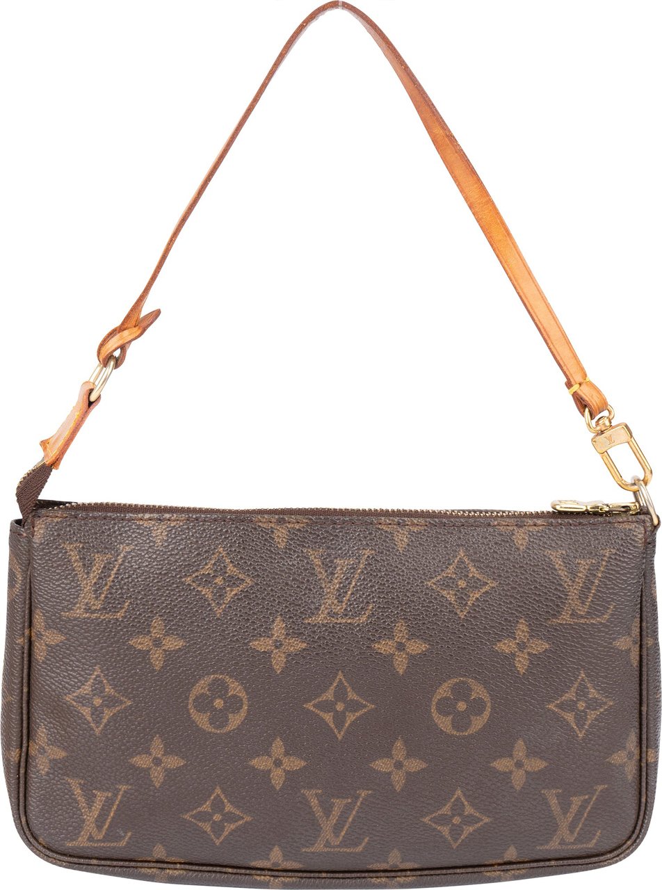 Louis Vuitton Louis Vuitton Canvas Monogram Pochette Accessoire Handbag Bruin