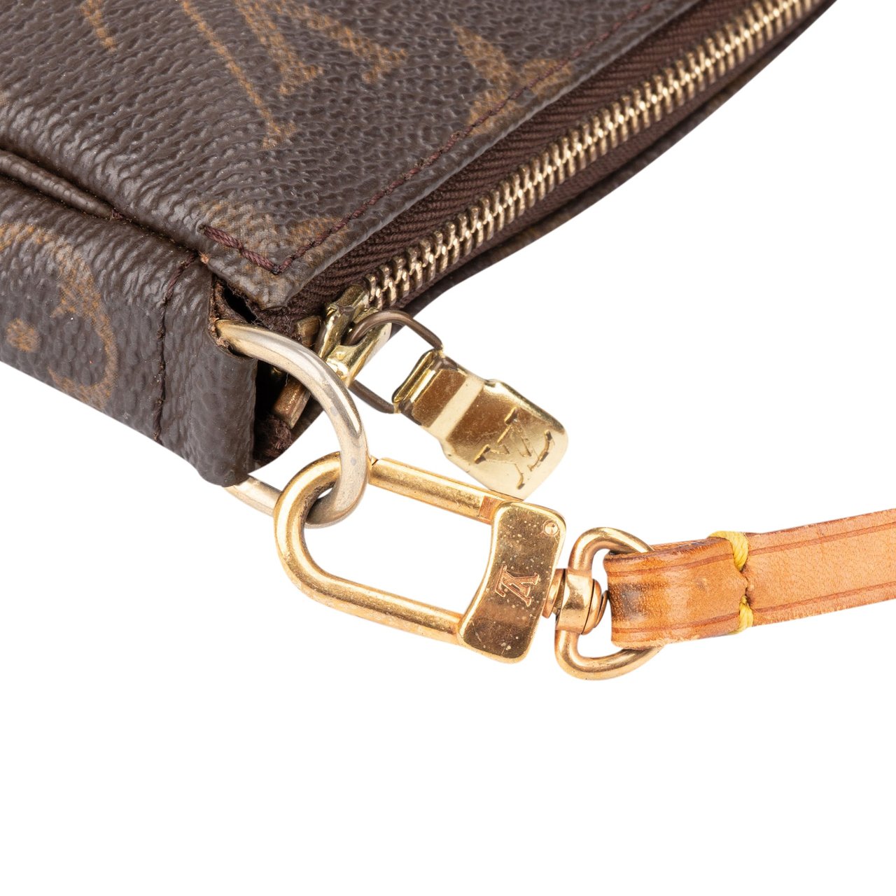 Louis Vuitton Louis Vuitton Canvas Monogram Pochette Accessoire Handbag Bruin