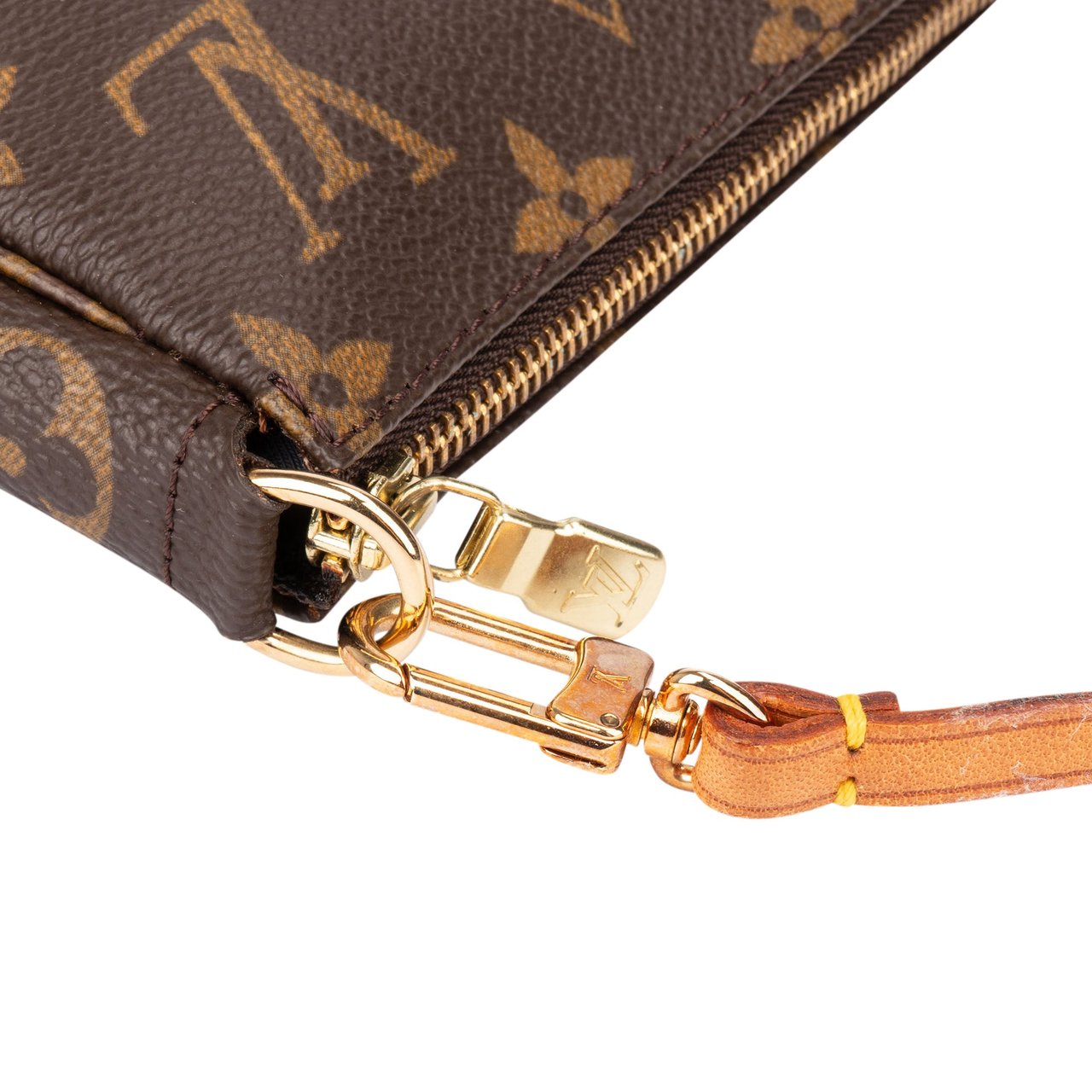 Louis Vuitton Louis Vuitton Canvas Monogram Pochette Accessoire Handbag Bruin