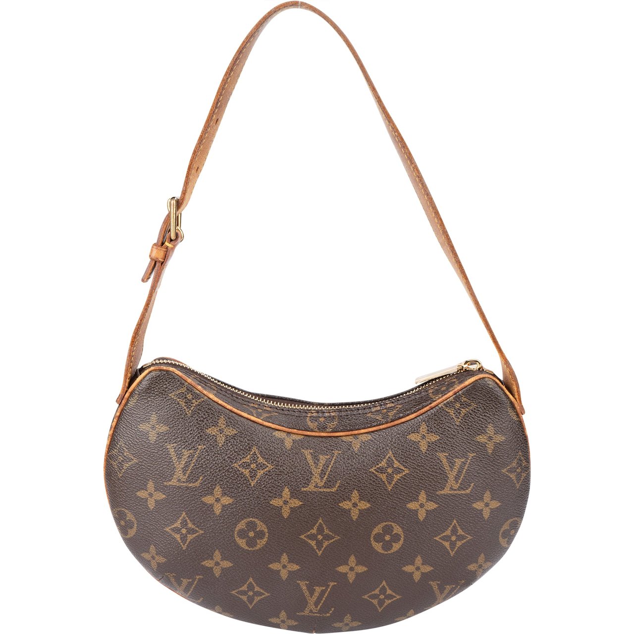 Louis Vuitton Louis Vuitton Canvas Monogram Croissant PM Handbag Bruin
