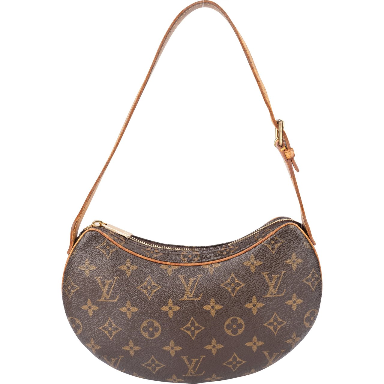 Louis Vuitton Louis Vuitton Canvas Monogram Croissant PM Handbag Bruin