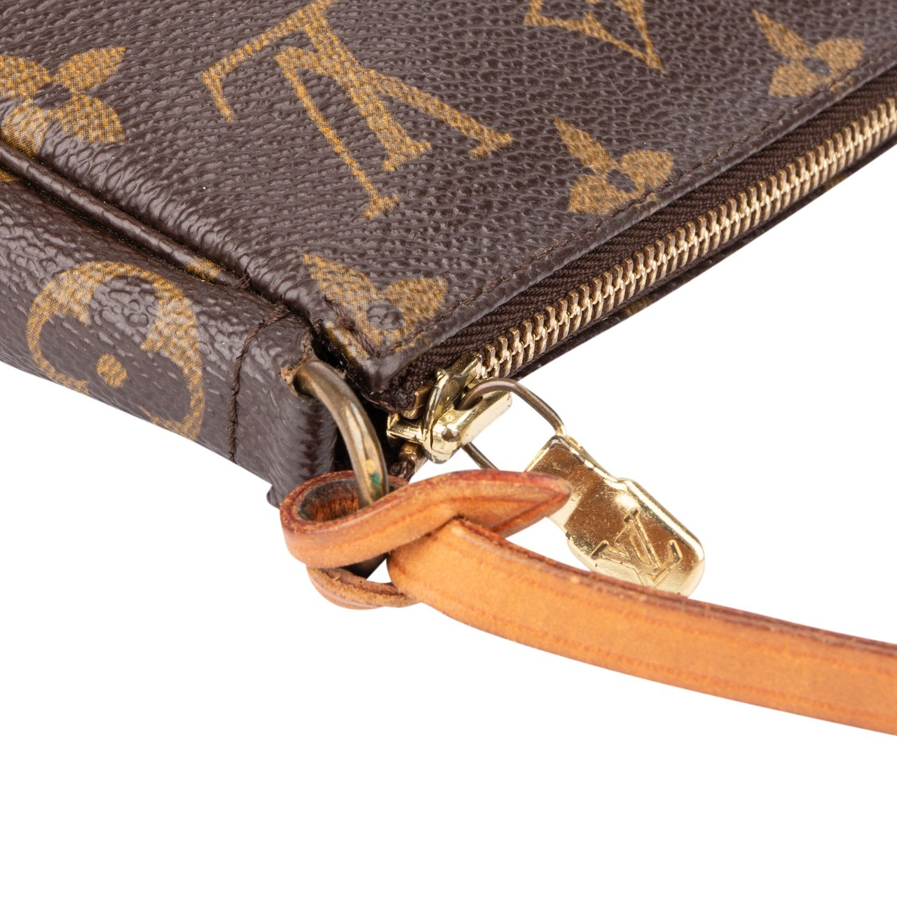 Louis Vuitton Louis Vuitton Canvas Monogram Pochette Accessoire Handbag Bruin