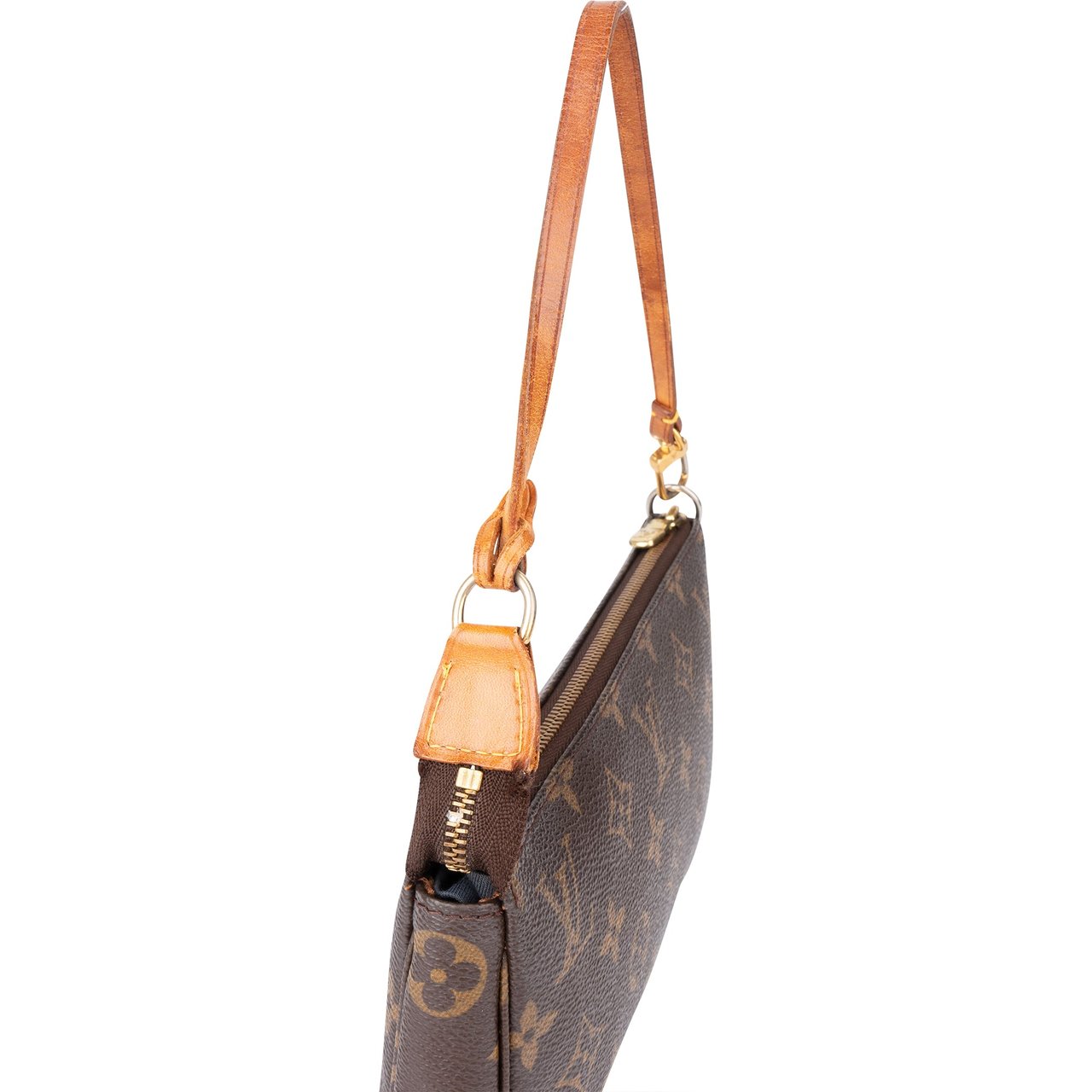 Louis Vuitton Louis Vuitton Canvas Monogram Pochette Accessoire Handbag Bruin