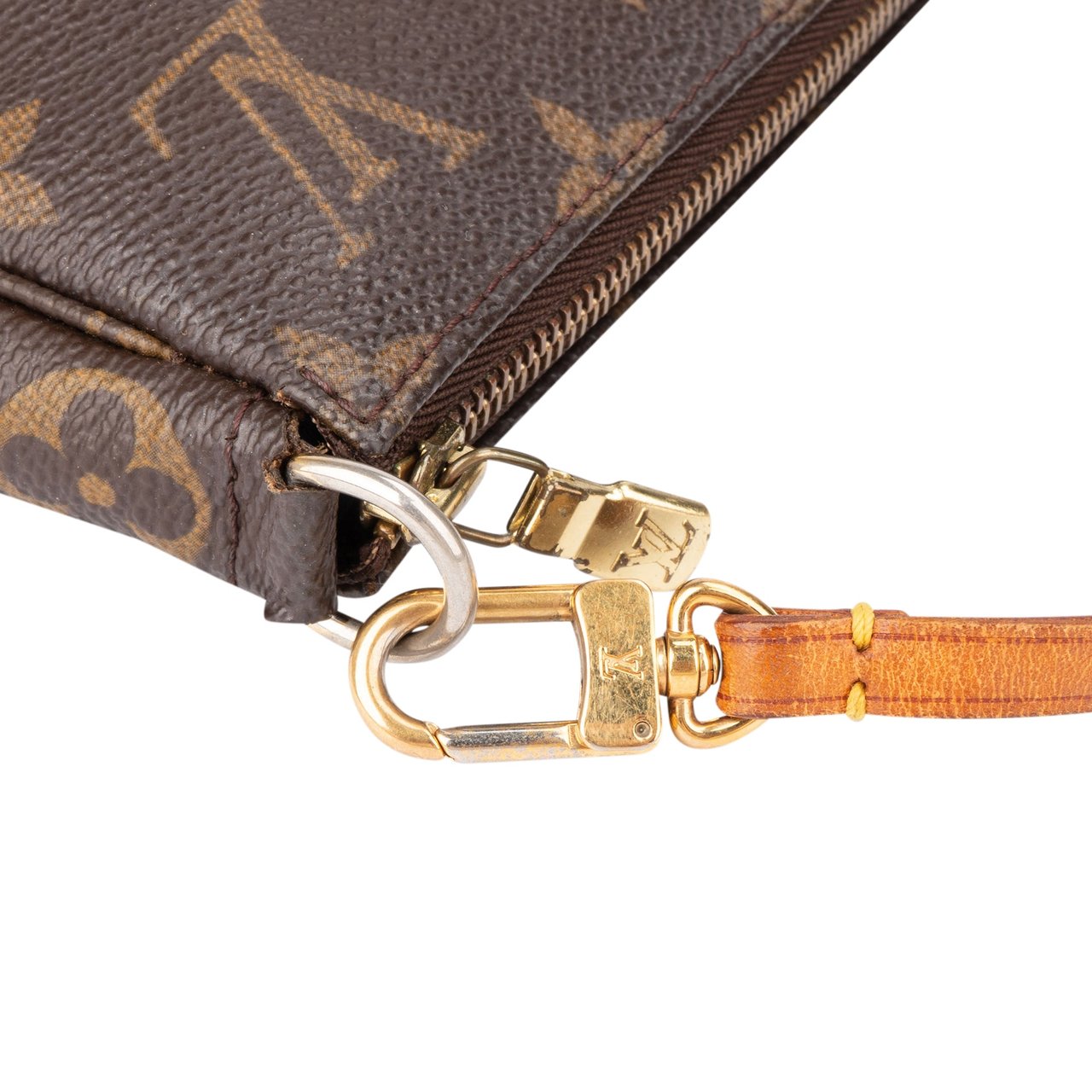 Louis Vuitton Louis Vuitton Canvas Monogram Pochette Accessoire Handbag Bruin