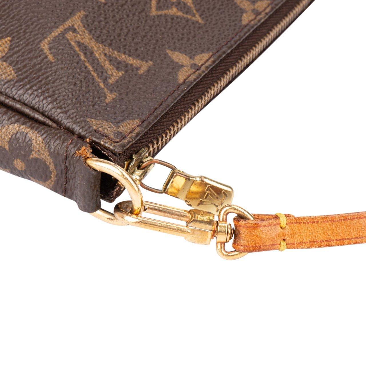 Louis Vuitton Louis Vuitton Canvas Monogram Pochette Accessoire Handbag Bruin