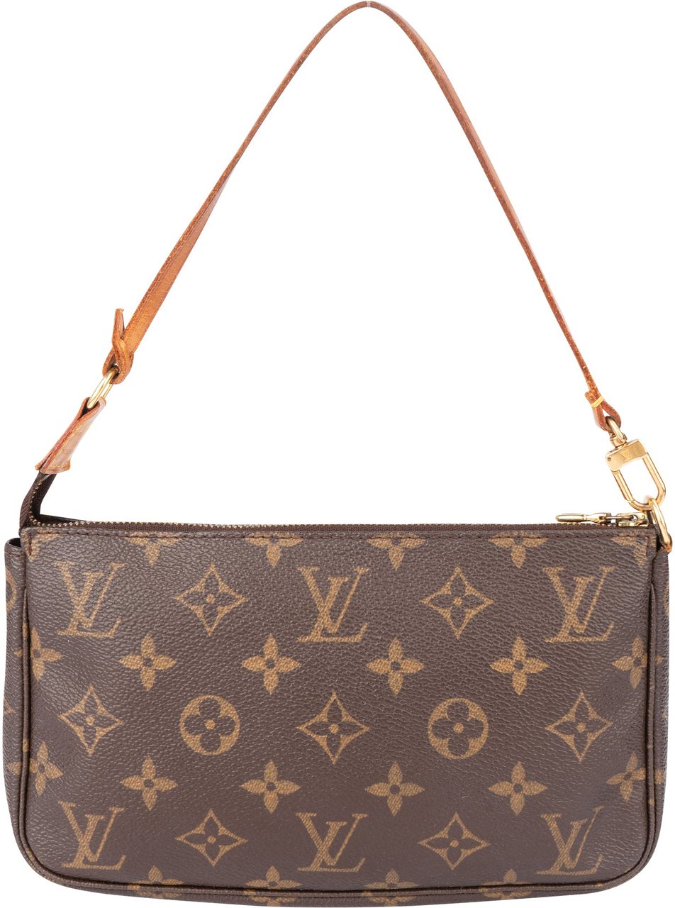 Louis Vuitton Louis Vuitton Canvas Monogram Pochette Accessoire Handbag Bruin