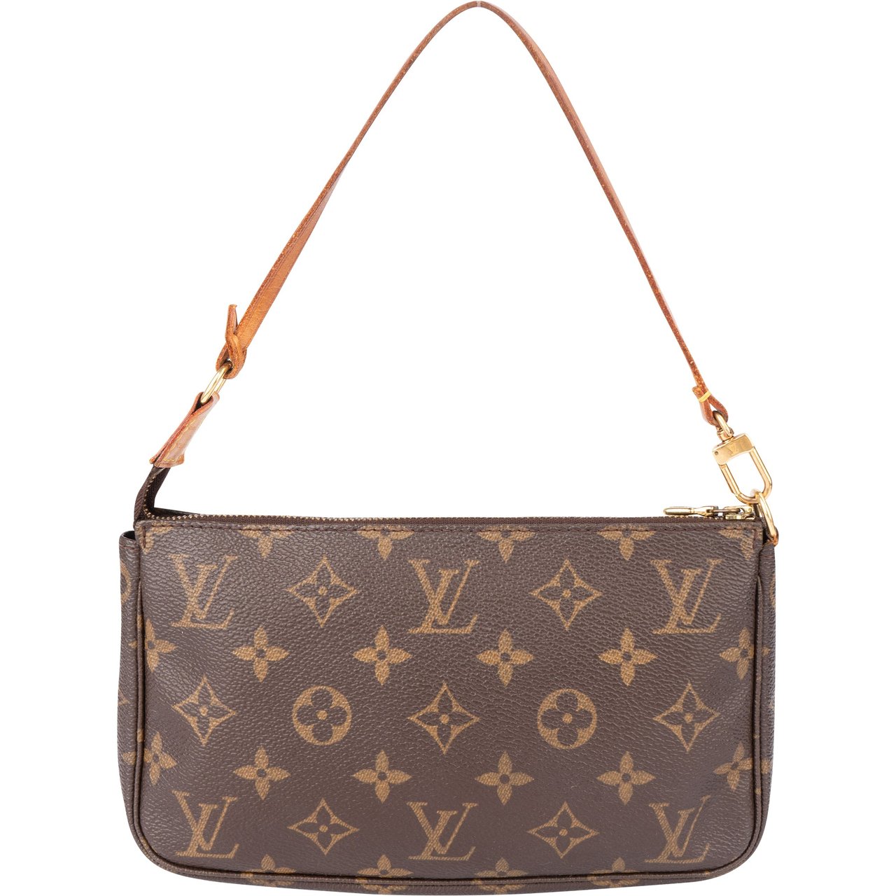 Louis Vuitton Louis Vuitton Canvas Monogram Pochette Accessoire Handbag Bruin