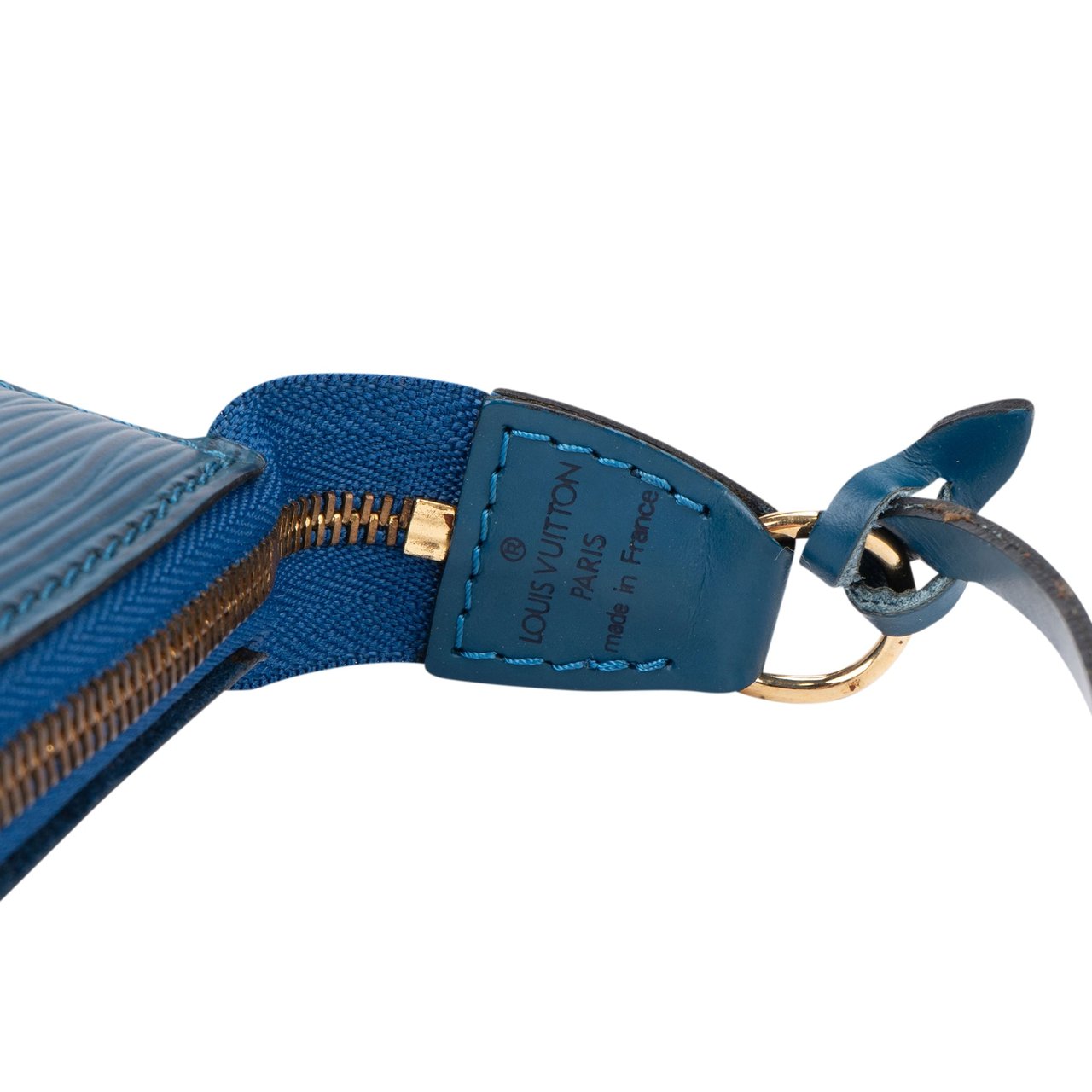 Louis Vuitton Louis Vuitton Bleu Epi Leather Pochette Accessoire Handbag Blauw