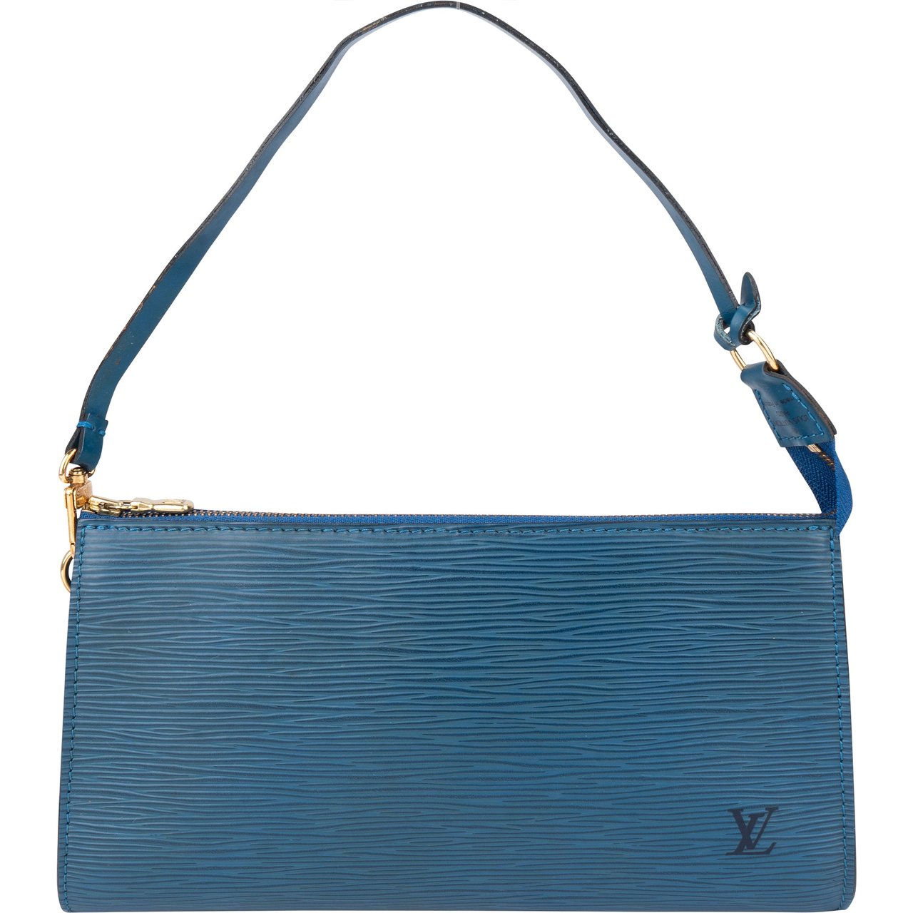 Louis Vuitton Louis Vuitton Bleu Epi Leather Pochette Accessoire Handbag Blauw