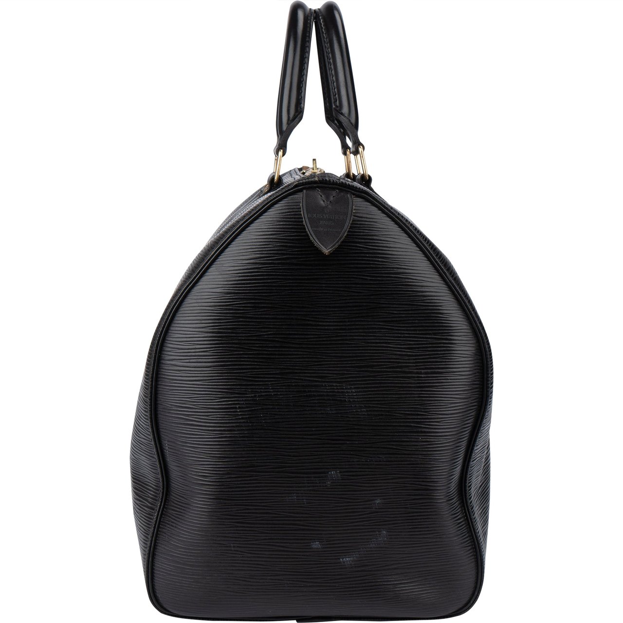 Louis Vuitton Louis Vuitton Noir Epi Leather Keepall 45 Zwart