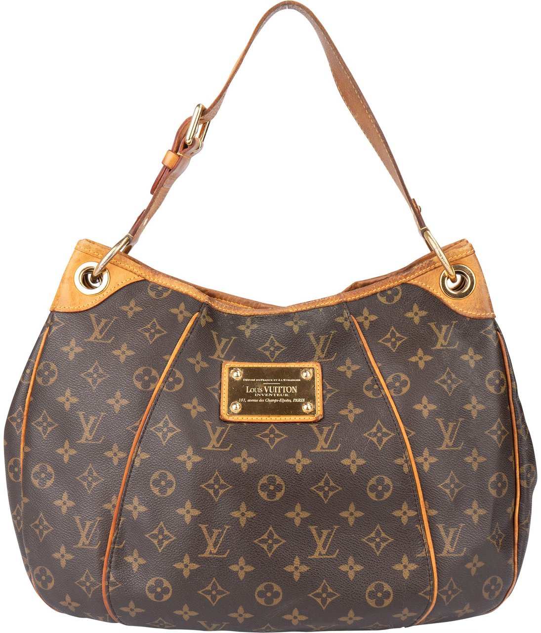 Louis Vuitton Louis Vuitton Canvas Monogram Galliera PM Handbag Bruin