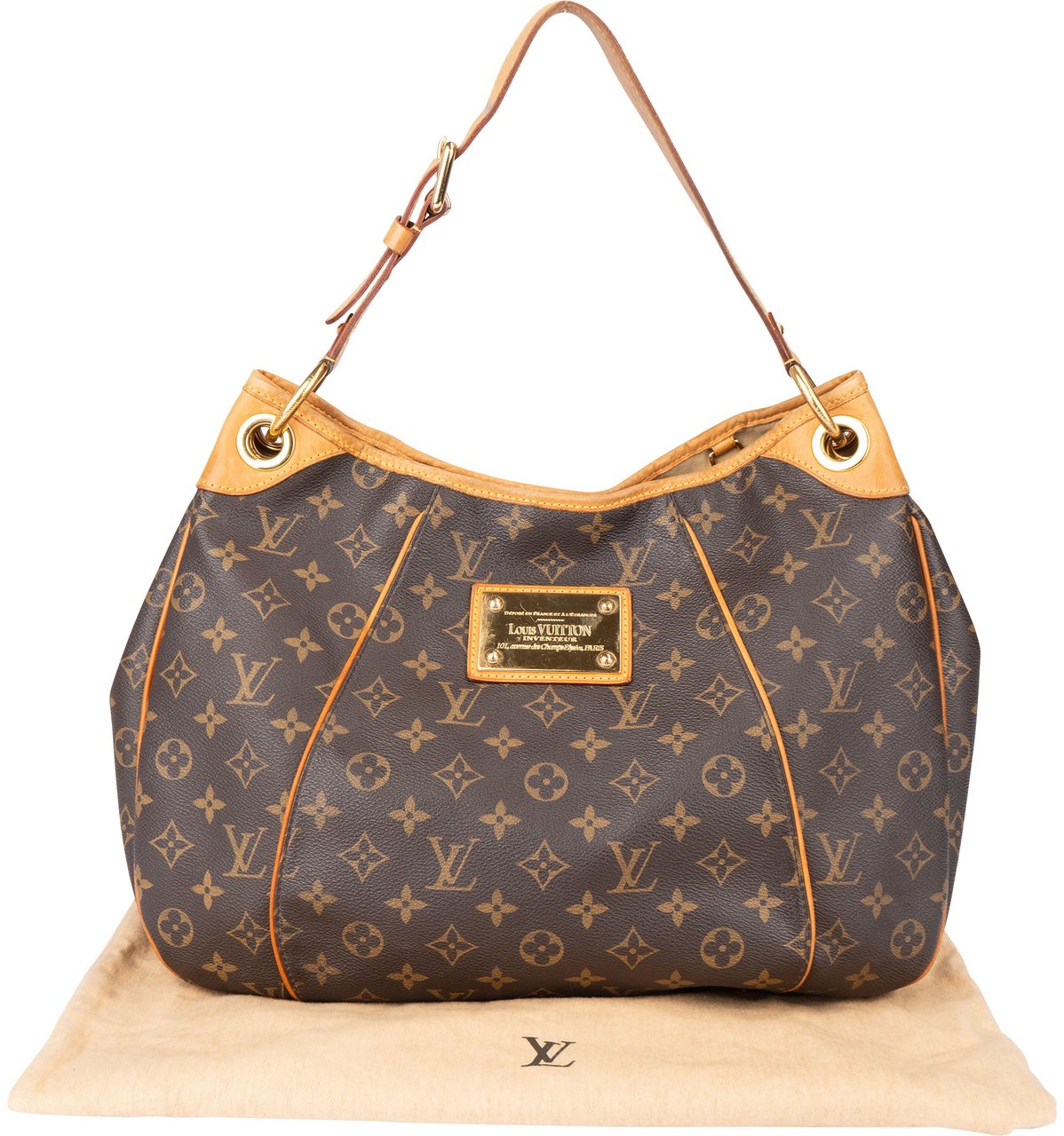 Louis Vuitton Louis Vuitton Canvas Monogram Galliera PM Handbag Bruin