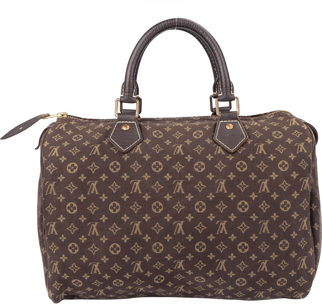 Louis Vuitton Louis Vuitton Mini Lin Monogram Speedy 30 Handbag Bruin